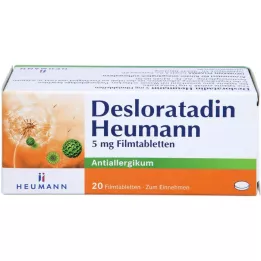 DESLORATADIN Heumann 5 mg comprimidos revestidos por película, 20 unidades