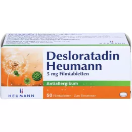 DESLORATADIN Heumann 5 mg comprimidos revestidos por película, 50 unid