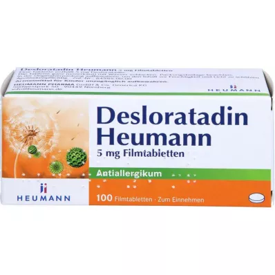 DESLORATADIN Heumann 5 mg comprimidos revestidos por película, 100 unid