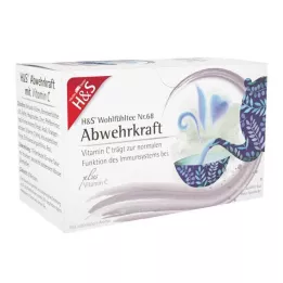 H&S Defence com saco de filtro de vitamina C, 20X1,8 g