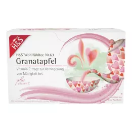 H&S Romã com vitamina C saco filtrante, 20X2 g