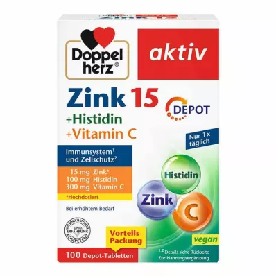 DOPPELHERZ Zinco+Histidina Depot Comprimidos activos, 100 unid DOPPELHERZ Zinco+Histidina Depot Comprimidos activos, 100 unid