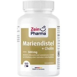 MARIENDISTEL+CHOLIN Cápsulas 80% silimarina, 100 unid