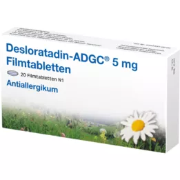 DESLORATADIN ADGC Comprimidos revestidos por película de 5 mg, 20 unidades
