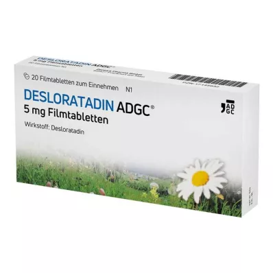 Desloratadina-ADGC comprimidos revestidos por película de 5 mg, 20 unidades