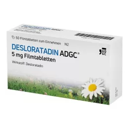 DESLORATADIN ADGC Comprimidos revestidos por película de 5 mg, 50 unidades