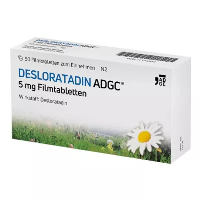 Comprimidos revestidos por película de desloratadina-ADGC 5 mg, 50 comprimidos