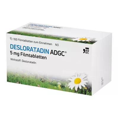 Desloratadina-ADGC comprimidos revestidos por película de 5 mg, 100 unidades