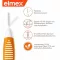 ELMEX Escovas interdentais ISO tamanho 1 0,45 mm cor de laranja, 8 unid