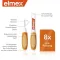 ELMEX Escovas interdentais ISO tamanho 1 0,45 mm cor de laranja, 8 unid