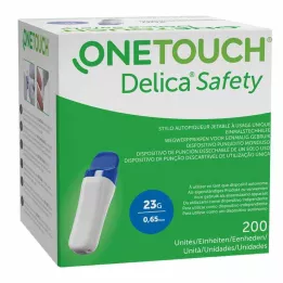 ONE TOUCH Auxiliar de piercing descartável de segurança Delica 23 G, 200 pcs
