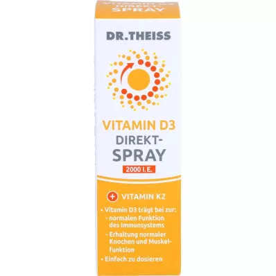 DR.THEISS Vitamina D3 em spray direto, 20 ml
