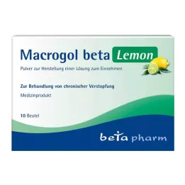 MACROGOL beta Lemon Plv.z.Her.e.Lsg.z.Oral, 10 unid