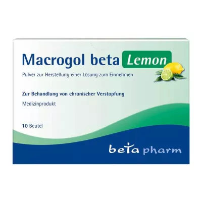 Macrogol beta limão em pó, 10 unidades Macrogol beta limão em pó, 10 unidades