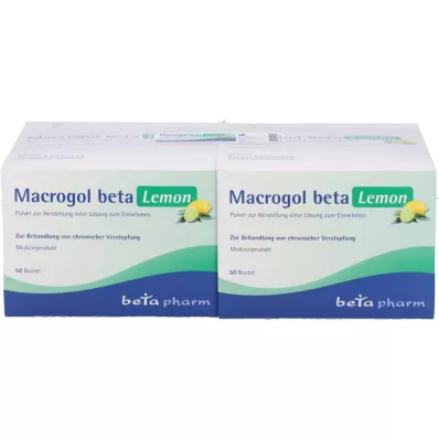 MACROGOL beta Lemon Plv.z.Her.e.Lsg.z.Oral, 100 unid