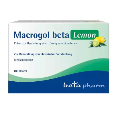 MACROGOL beta Lemon Plv.z.Her.e.Lsg.z.Oral, 100 unid
