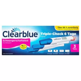 CLEARBLUE Teste de gravidez TripleCheck ultra-precoce, 3 unid