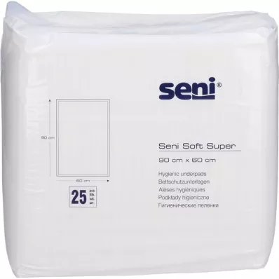 SENI Almofada de proteção de cama Soft Super 60x90 cm, 2X25 pcs