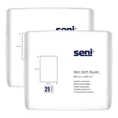Base de proteção de cama Seni® Soft Super 90x60 cm, 2x25 peças