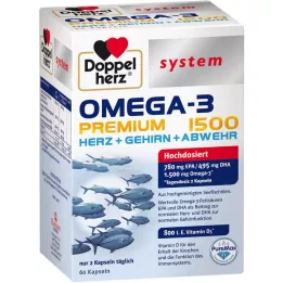 DOPPELHERZ Omega-3 Premium 1500 system Capsules, 60 cápsulas