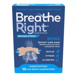 BESSER Pensos nasais Atmen Breathe Right bege normal, 10 unidades