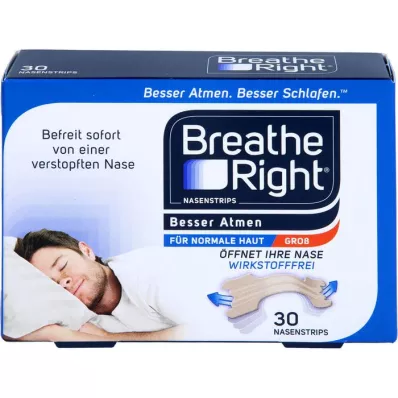 BESSER Pensos nasais Atmen Breathe Right bege grande, 30 unidades