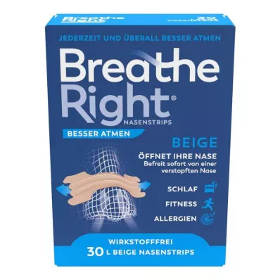 BESSER Pensos nasais Atmen Breathe Right bege grande, 30 unidades