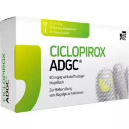CICLOPIROX ADGC 80 mg/g de verniz de unhas contendo ingrediente ativo, 3,3 ml