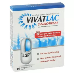 VIVATLAC SYNBIOTIKUM Cápsulas com revestimento entérico, 10 unidades