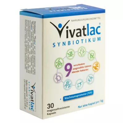 VIVATLAC SYNBIOTIKUM Cápsulas com revestimento entérico, 30 unidades VIVATLAC SYNBIOTIKUM Cápsulas com revestimento entérico, 30 unidades