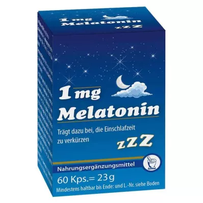 Cápsulas de melatonina 1 mg, 60 unidades