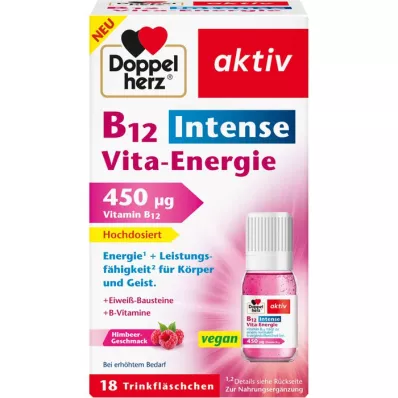 DOPPELHERZ Frasco de bebida B12 Intense Vita-Energie, 18 unidades