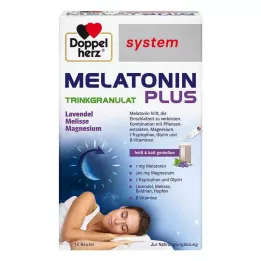 DOPPELHERZ Melatonin Plus sistema de grânulos para beber Btl, 30 unid