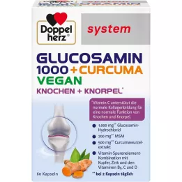 DOPPELHERZ Glucosamine 1000+Curcuma vegan syst. capsules, 60 pcs
