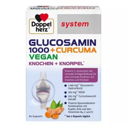 DOPPELHERZ Glucosamine 1000+Curcuma vegan syst. capsules, 60 pcs