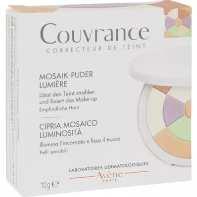 AVENE Couvrance mosaico em pó luminoso com esponja, 10 g