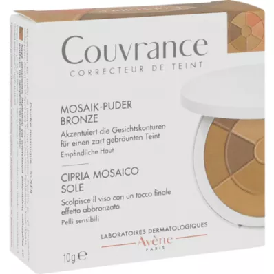 AVENE Pó de mosaico Couvrance bronze com esponja, 10 g