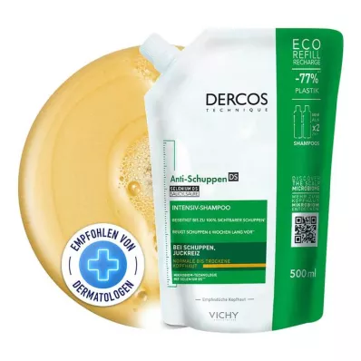 VICHY DERCOS Champô anti-caspa couro cabeludo seco NF, 500 ml