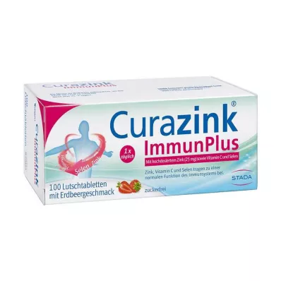 Pastilhas Curazink Immunplus, 100 unidades Pastilhas Curazink Immunplus, 100 unidades