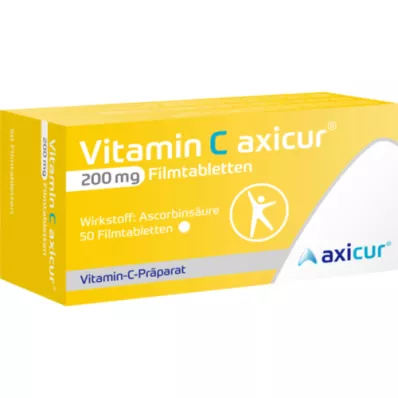 VITAMIN C AXICUR Comprimidos revestidos por película de 200 mg, 50 unidades