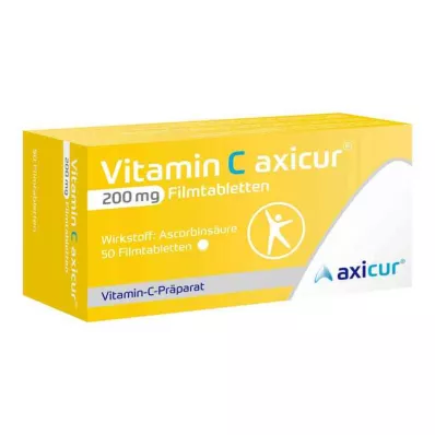 VITAMIN C AXICUR Comprimidos revestidos por película de 200 mg, 50 unidades VITAMIN C AXICUR Comprimidos revestidos por película de 200 mg, 50 unidades