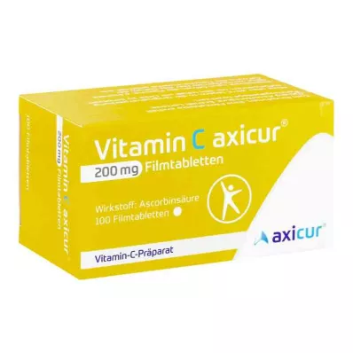 Vitamina C Axicur 200 mg comprimidos revestidos por película (100 unidades)
