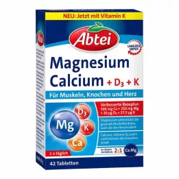 ABTEI Magnésio Cálcio+D+K Comprimidos, 42 Cápsulas