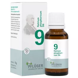 BIOCHEMIE Pflüger 9 Natrium phosphoricum D 6 glóbulos, 15 g