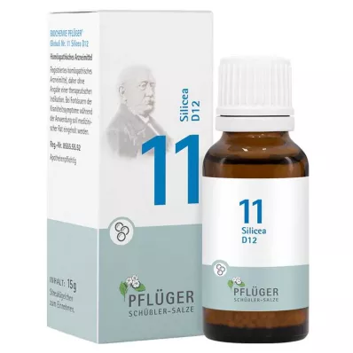 Bioquímica Pflueger 11 Silicea D 12 glóbulos, 15 g Bioquímica Pflueger 11 Silicea D 12 glóbulos, 15 g