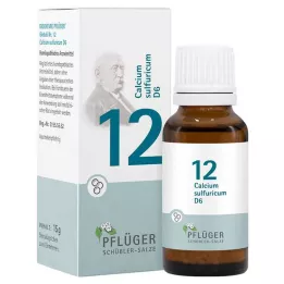 BIOCHEMIE Pflüger 12 Calcium sulphuricum D 6 glóbulos, 15 g