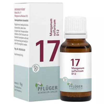 BIOCHEMIE Pflüger 17 Manganum sulfuricum D 12 Gl., 15 g BIOCHEMIE Pflüger 17 Manganum sulfuricum D 12 Gl., 15 g