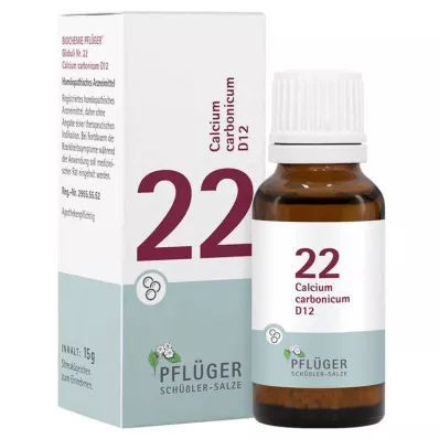 Bioquímica Pflueger 22 Cálcio carbonicum D 12 glóbulos, 15 g Bioquímica Pflueger 22 Cálcio carbonicum D 12 glóbulos, 15 g