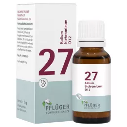 BIOCHEMIE Pflüger 27 Potassium bichromicum D 12 glóbulos, 15 g