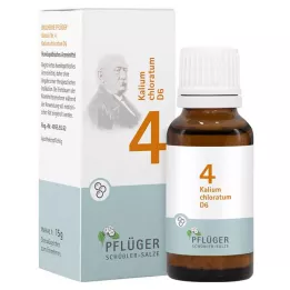 BIOCHEMIE Pflüger 4 Clorato de potássio D 6 glóbulos, 15 g